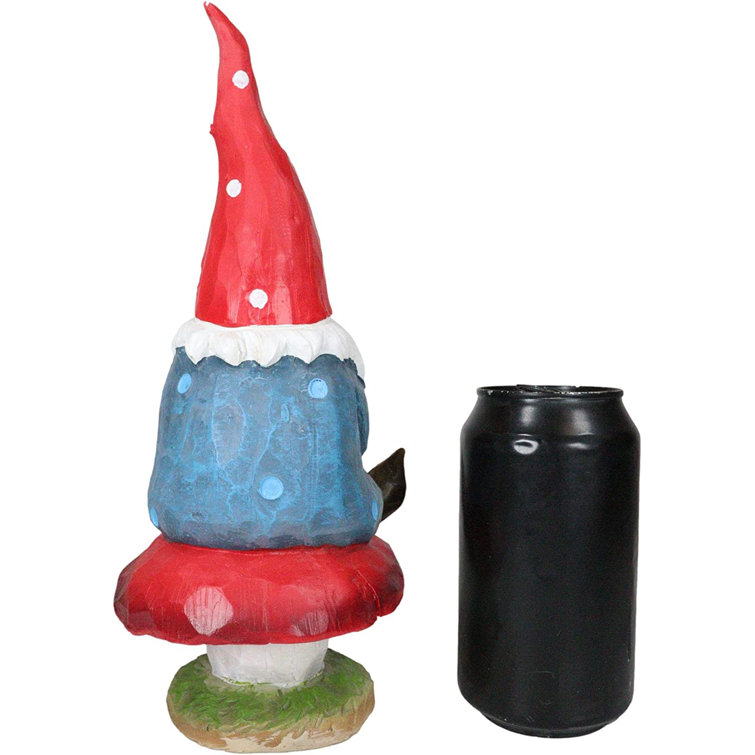 Trinx Festive Gnome Using Toadstool Mushroom Wayfair